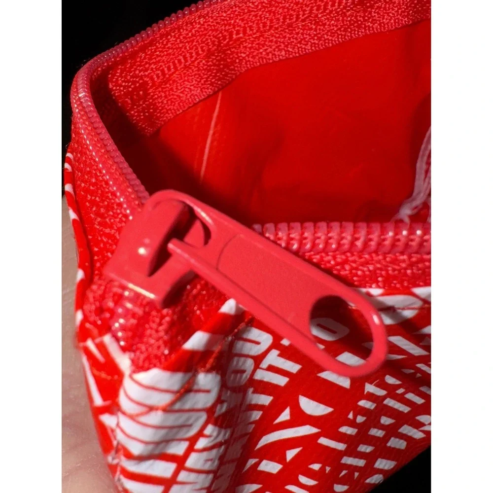 Lululemon Manifesto Love‎ Yourself Coin Purse Card Holder Wallet Red White NWOT
